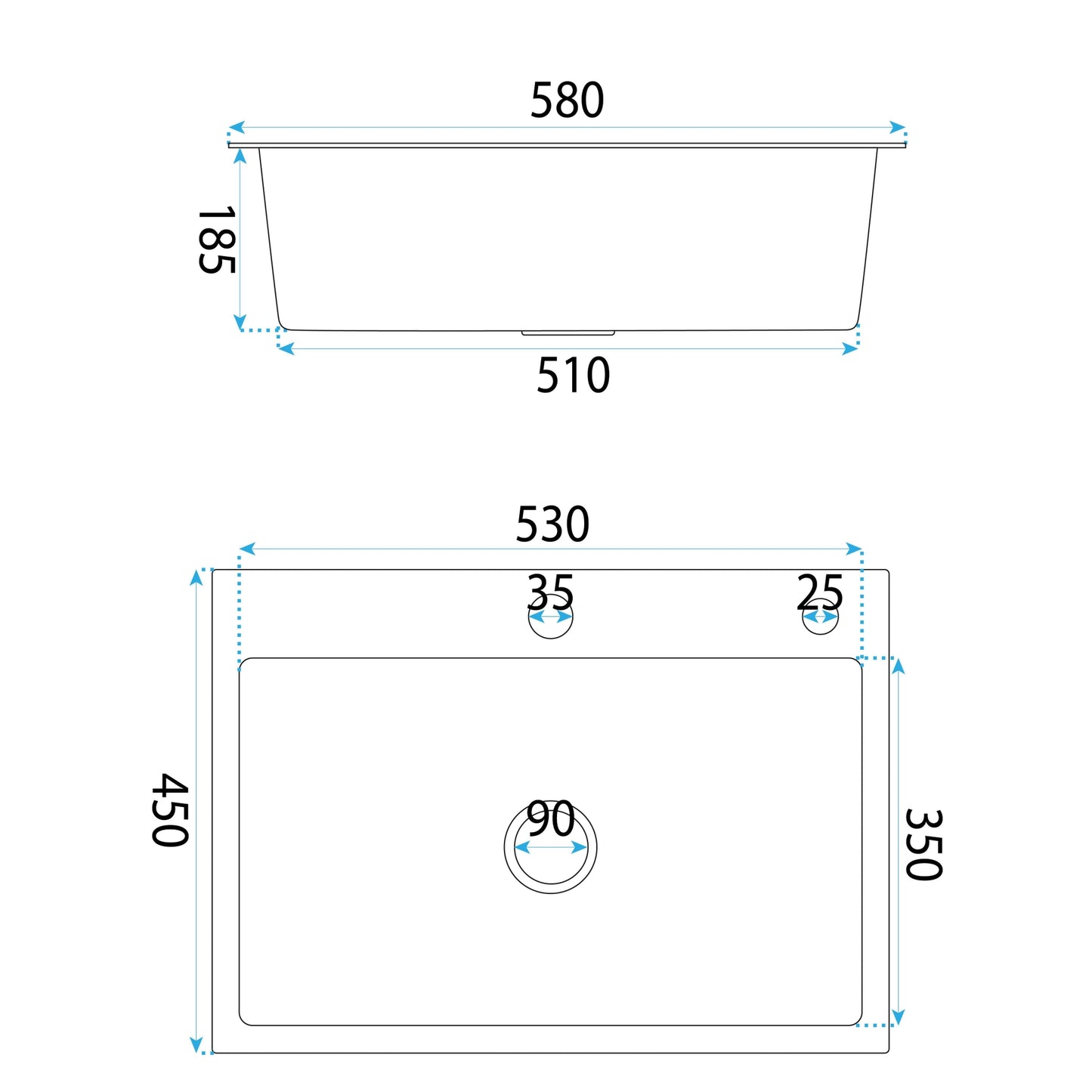 Edelstahlspüle Liam Brush Copper mit Küchenarmatur 4
