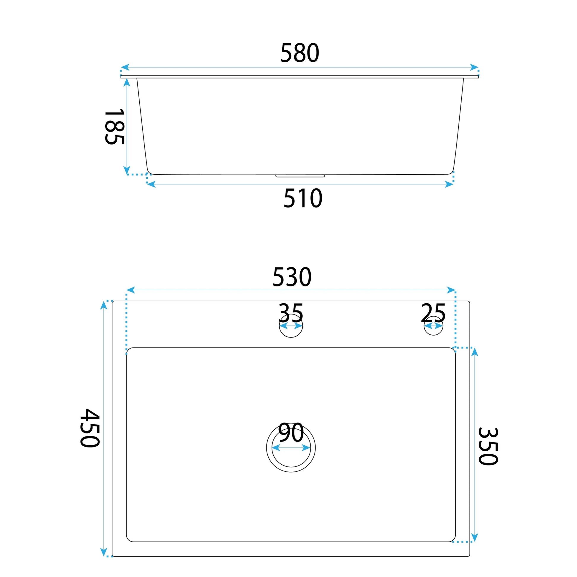 Edelstahlspüle Liam Brush Copper mit Küchenarmatur 4