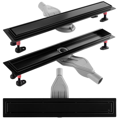 Duschrinne REA Neox Superflow Black 90  1