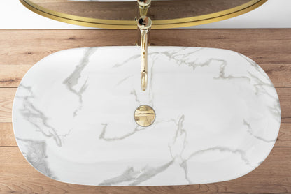 Aufsatzwaschbecken REA CLEO 81 Shiny Marmo 5
