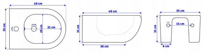 Set WC + Bidet CARTER white  11