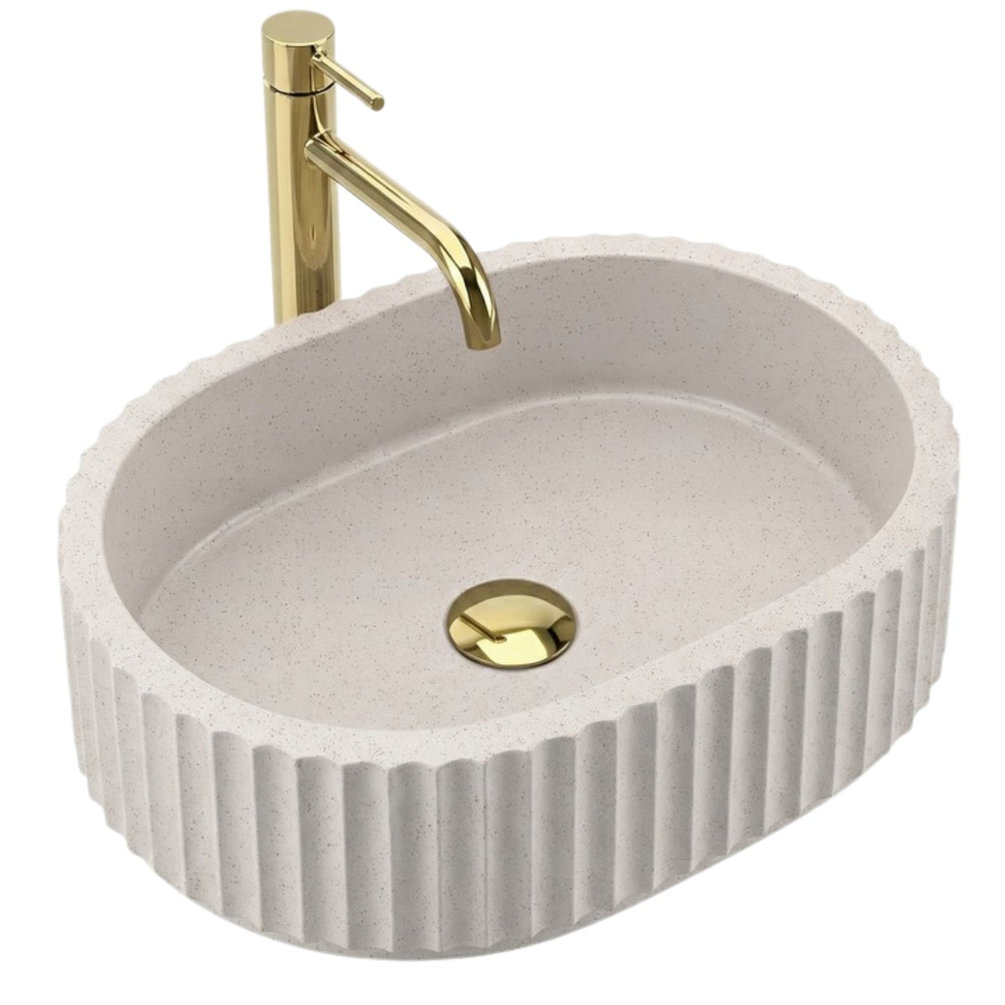 Aufsatzwaschbecken Rea Margaret Beige  9