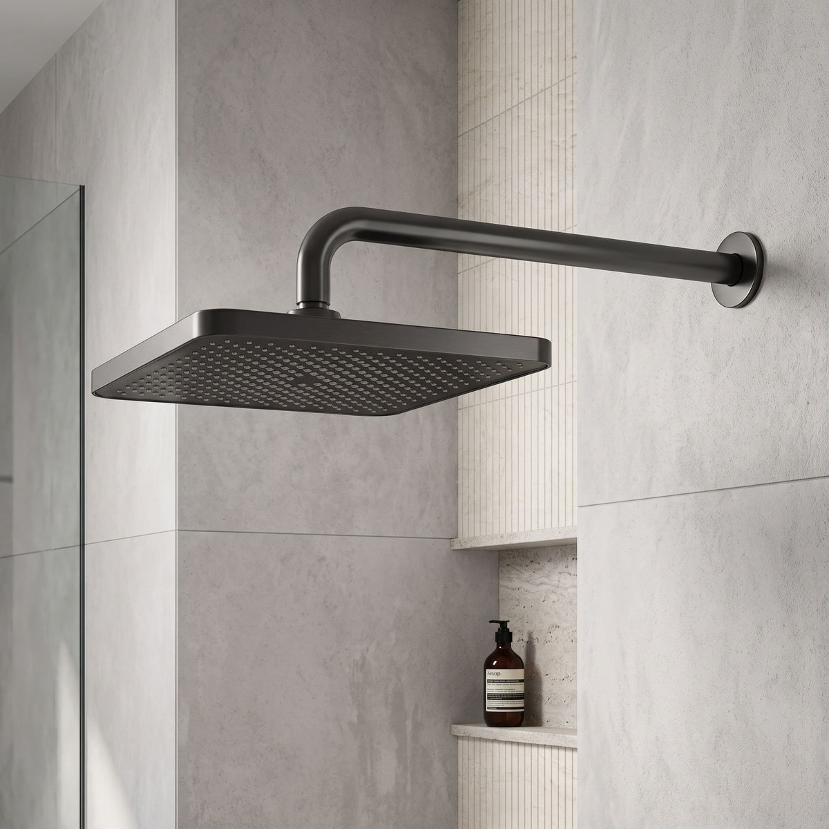 Rechteckige Regendusche REA JS-032 Titan 3