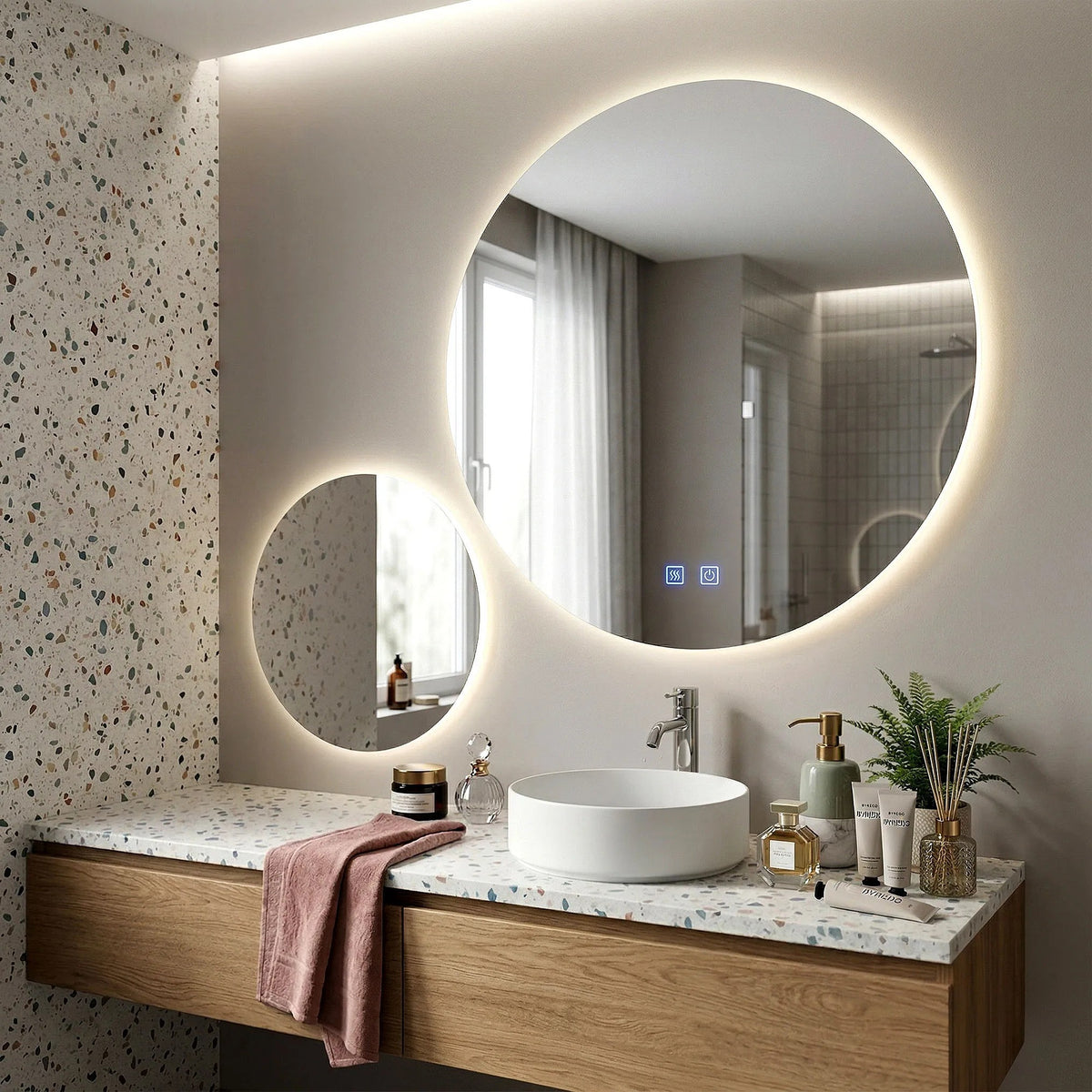 Spiegel LED R-8040 80cm + 40cm  7
