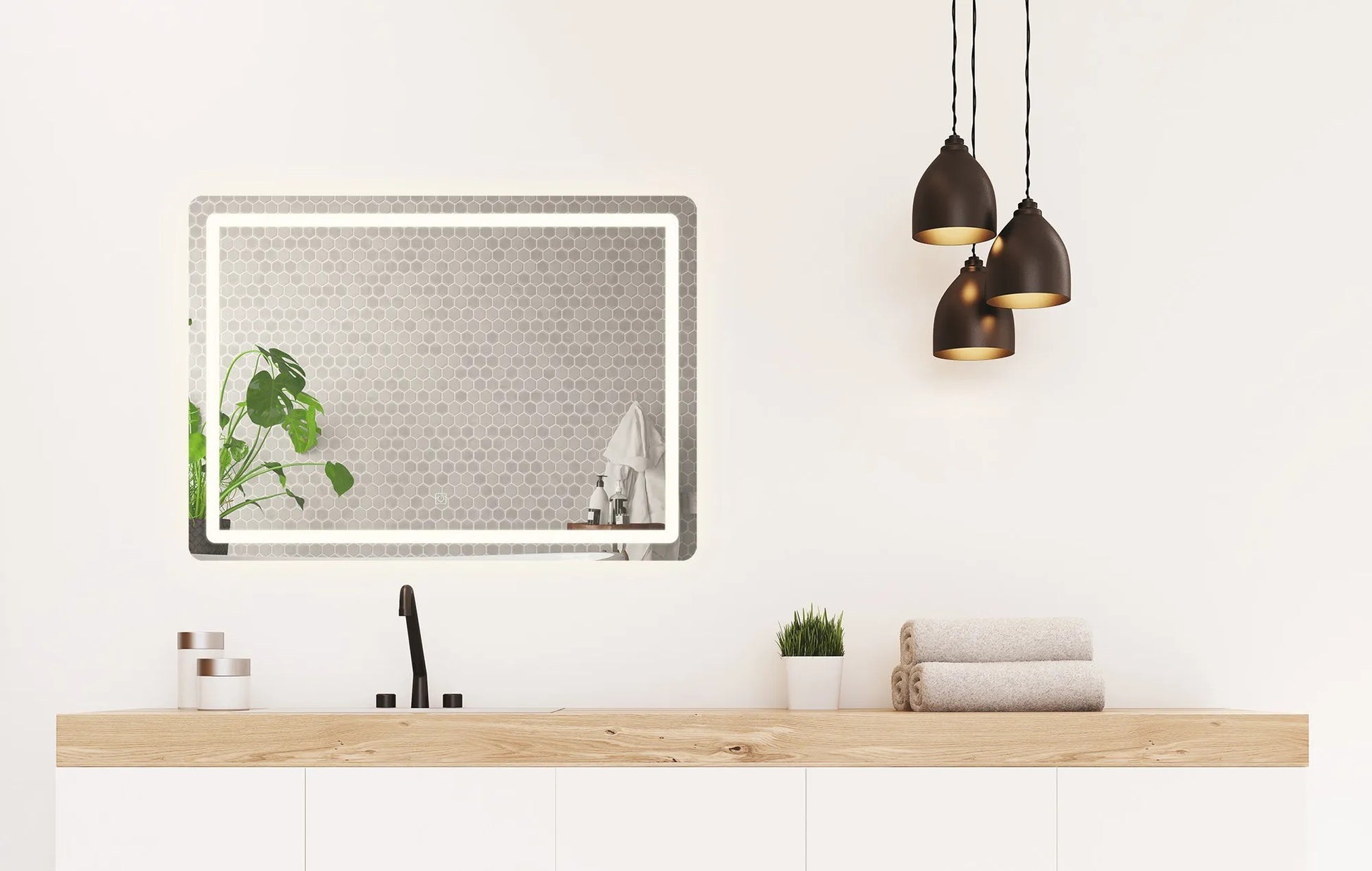 Spiegel LED 80x60cm P10407  7