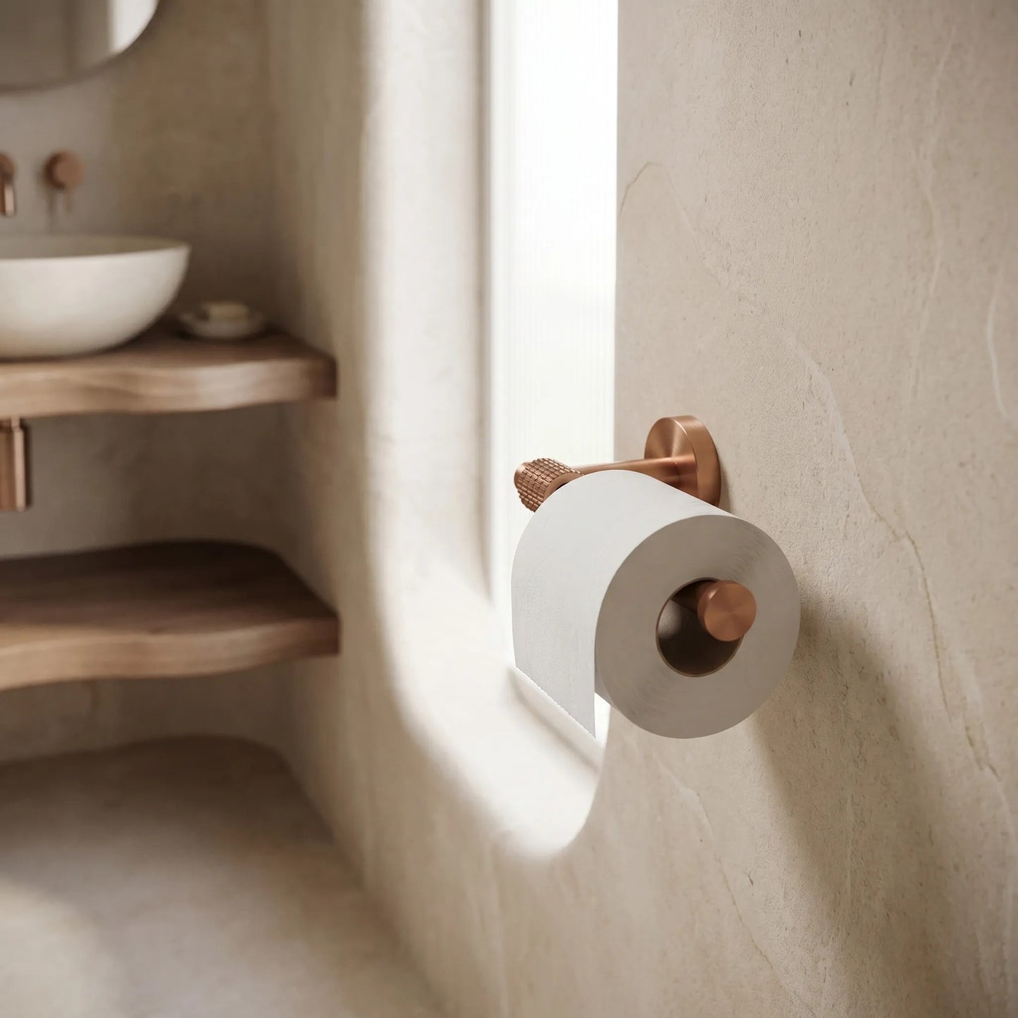 Halter für Toilettenpapier 29105 Rivo Brush Copper  7
