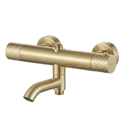 Thermostat Duschset Lungo Diamond Gold Brush  7