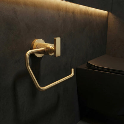 Halter für Toilettenpapier 81305 Rivo Brush Gold  7