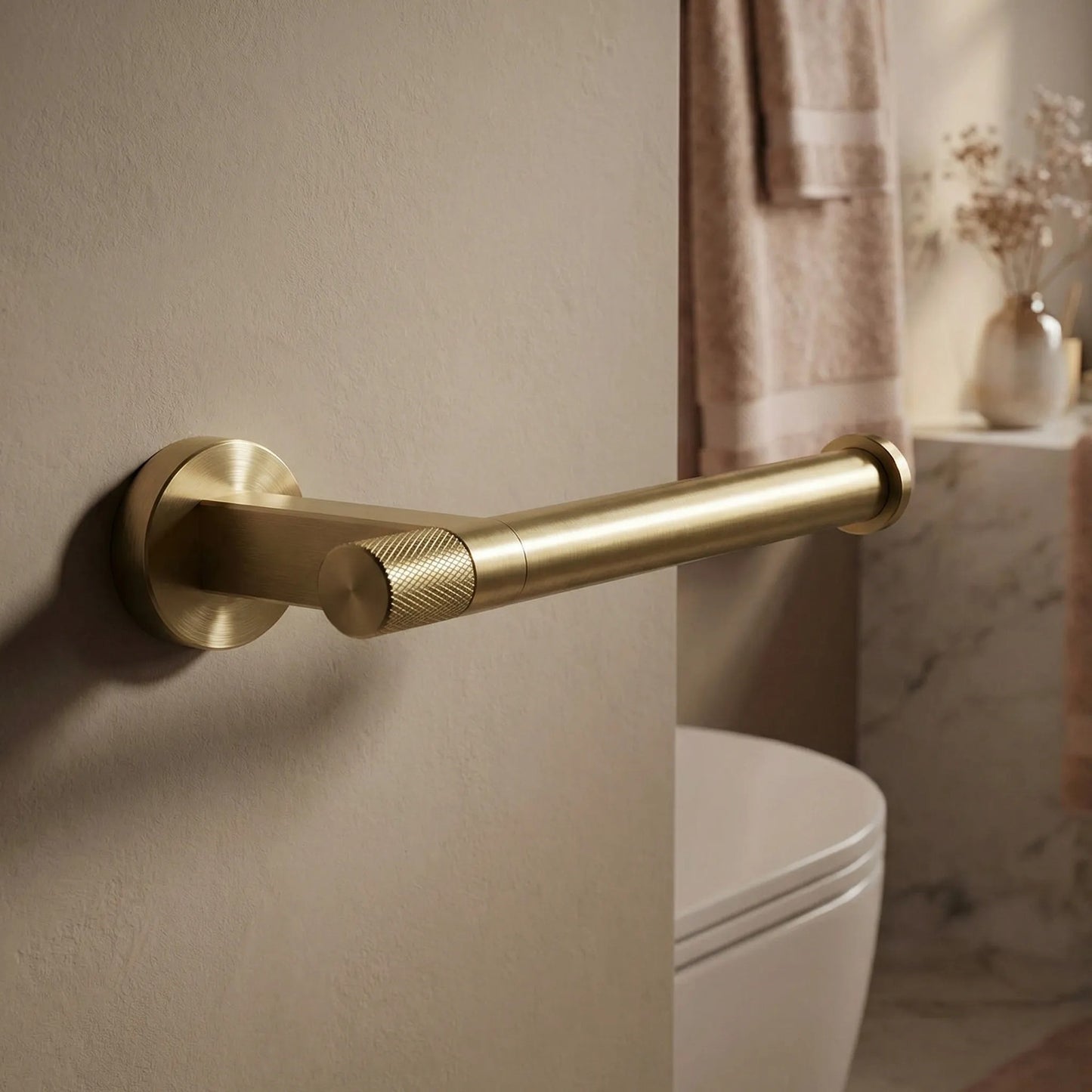 Halter für Toilettenpapier 39105 ORI Brush Gold  7