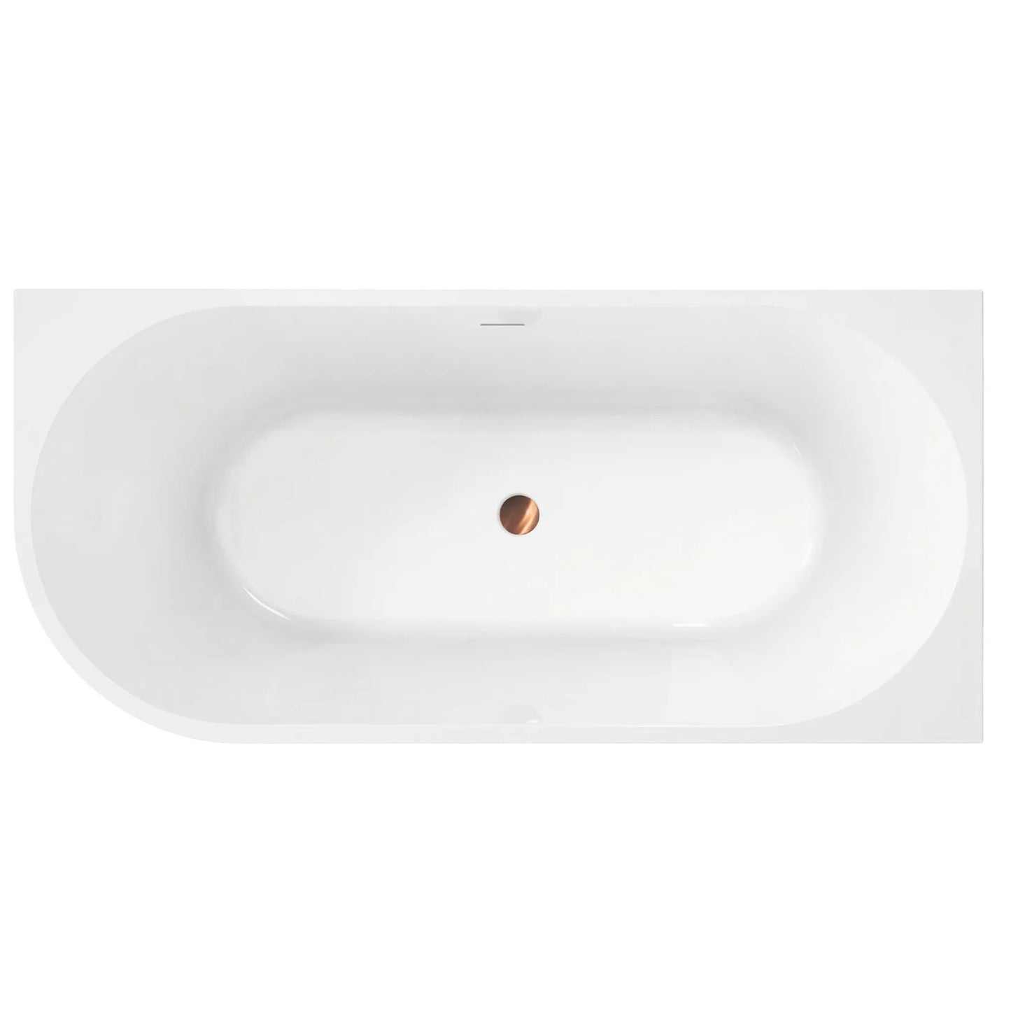 Acryl Eckbadewanne SYDNEY BELLANTO RIGHT 160cm Gebürstete Gold Stöpselabdeckung 7