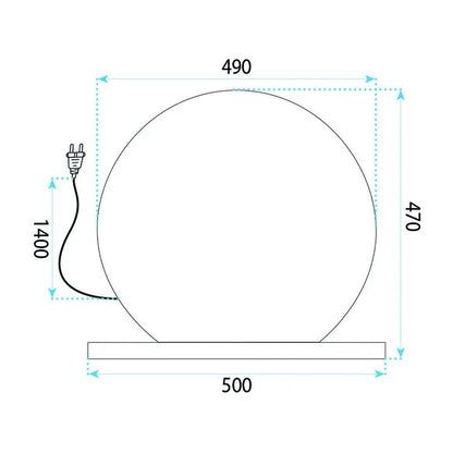 Spiegel LED HOLLYWOOD L. Gold 50 cm  7