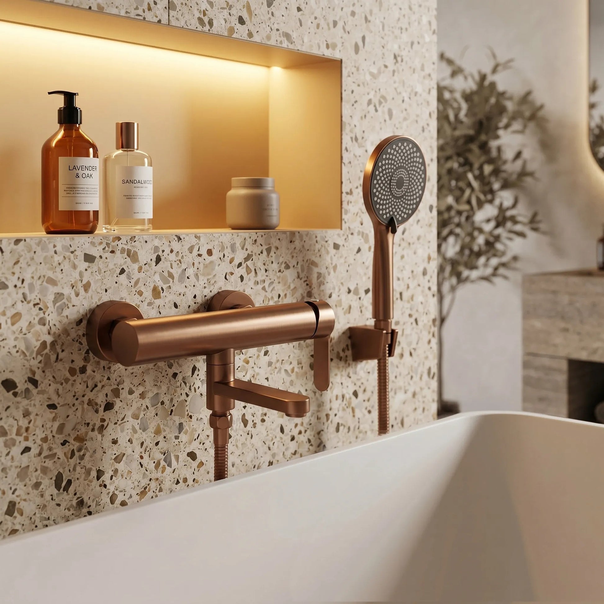 Wannenarmatur Rea Arcos Brushed Copper  7