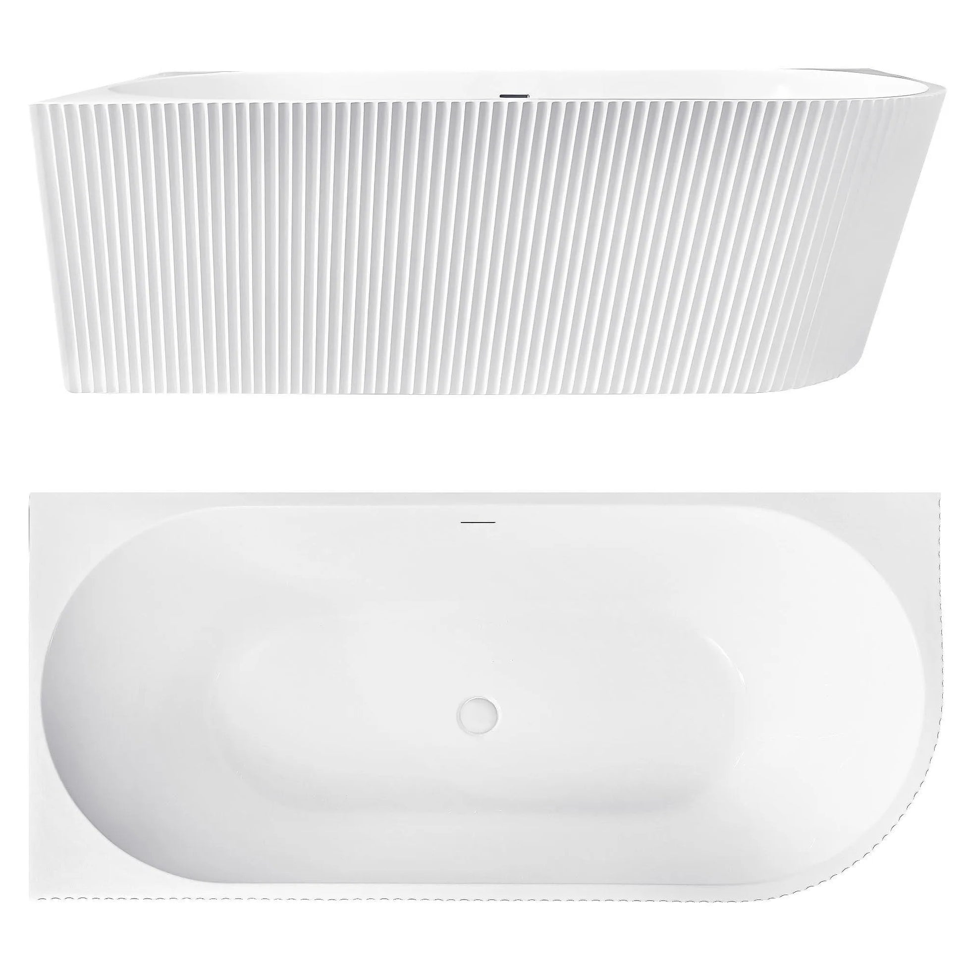 Acryl Eckbadewanne WENUS LEFT 170cm Gebürstete Kupfer Stöpselabdeckung 7