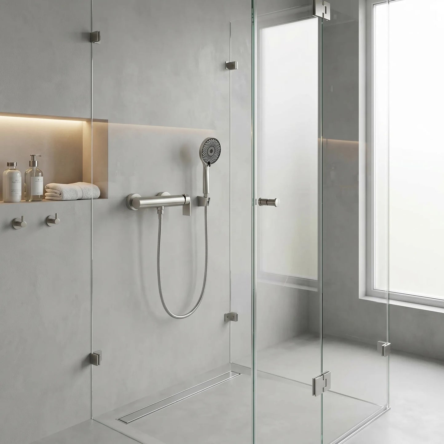 Duscharmatur Rea Hunter Brushed Nickel  7