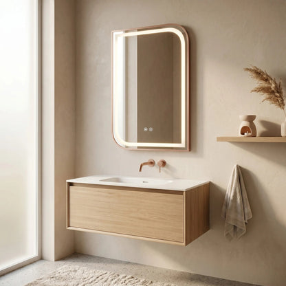 Spiegel LED ZONE 70x50 BRUSH ROSE GOLD  7