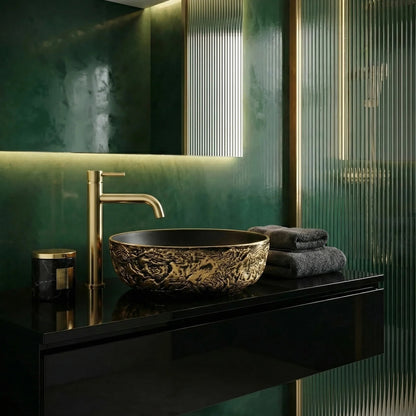Aufsatzwaschbecken Rea Babilon Gold  7