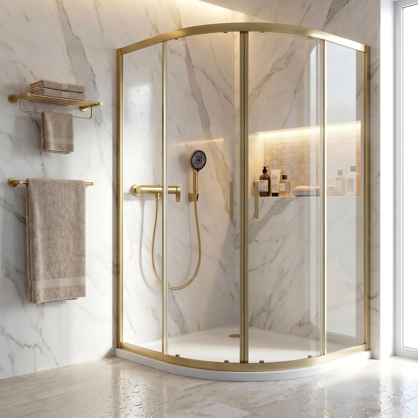 Duscharmatur Rea Hunter Brushed Gold  7
