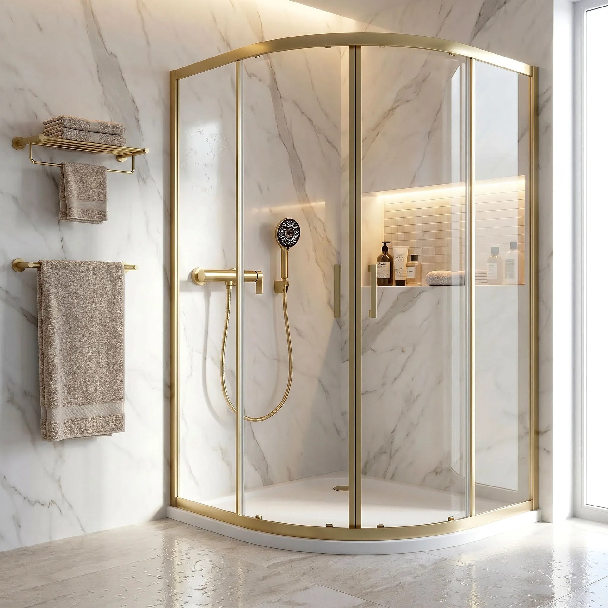 Duscharmatur Rea Hunter Brushed Gold  7