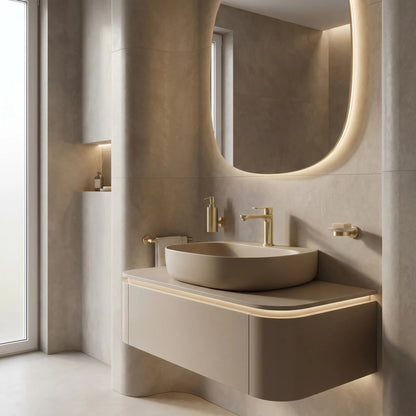 Waschbeckenarmatur Rea Logan Brush Gold  7
