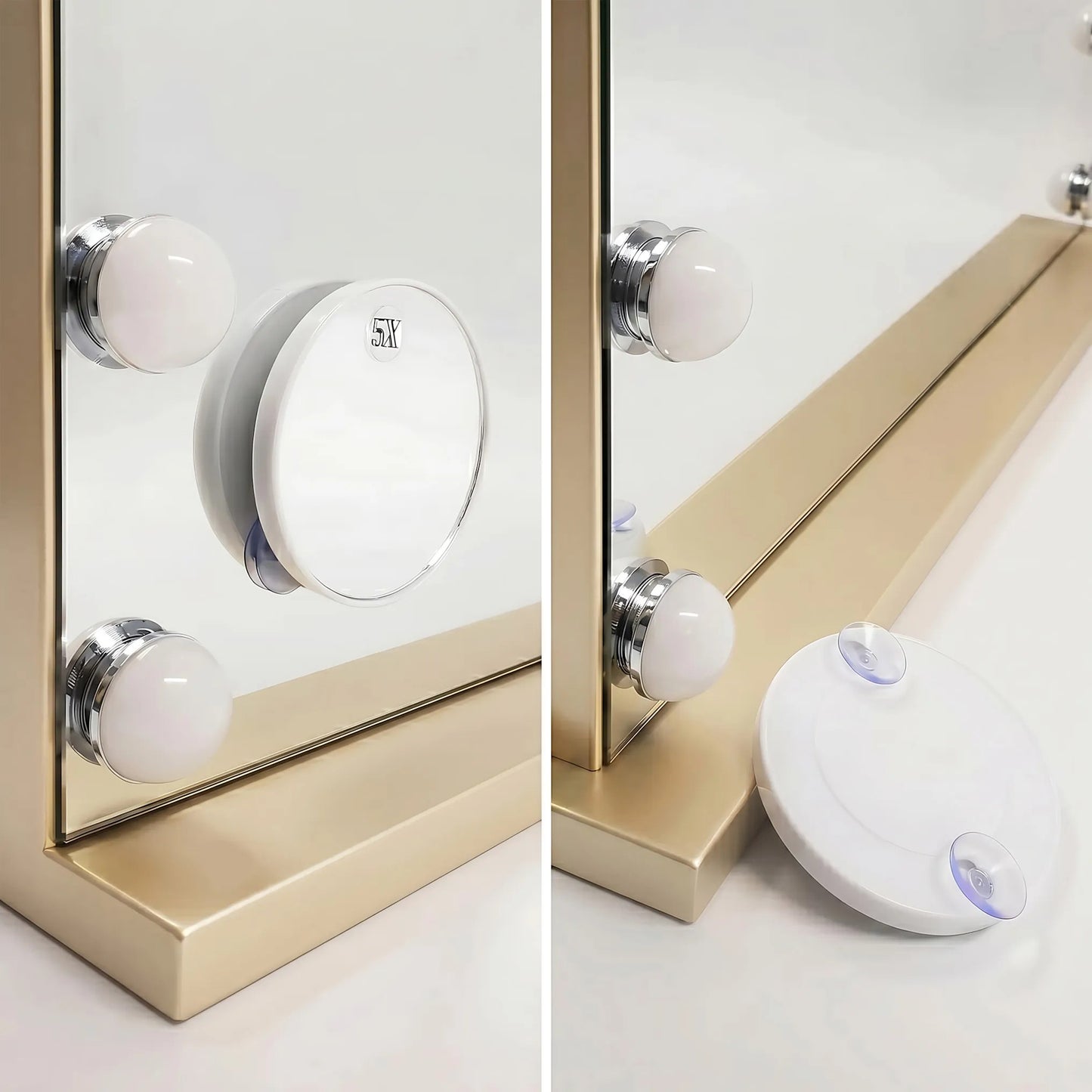 Spiegel LED HOLLYWOOD L.Gold  7