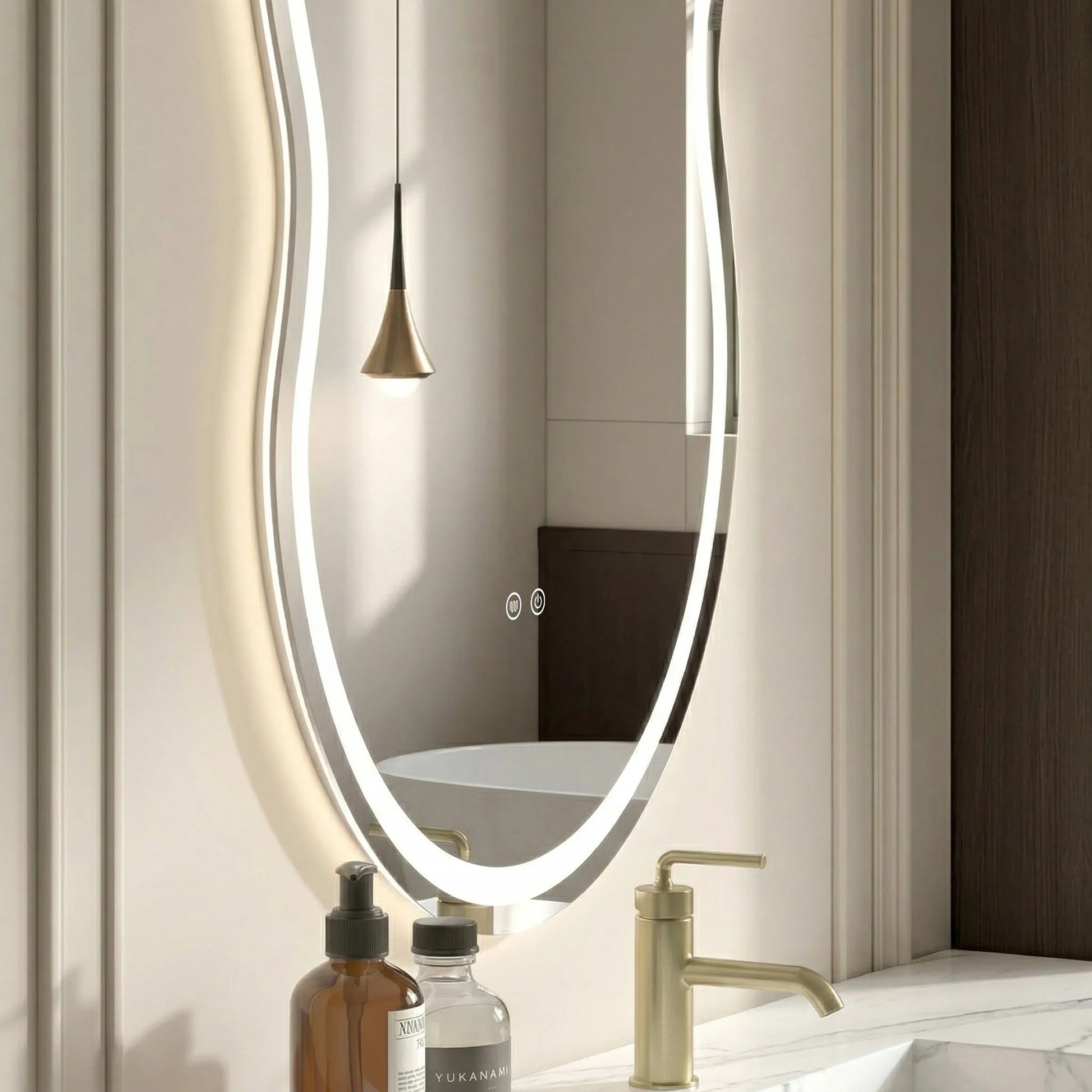 Spiegel LED UNO 80x55 cm  7