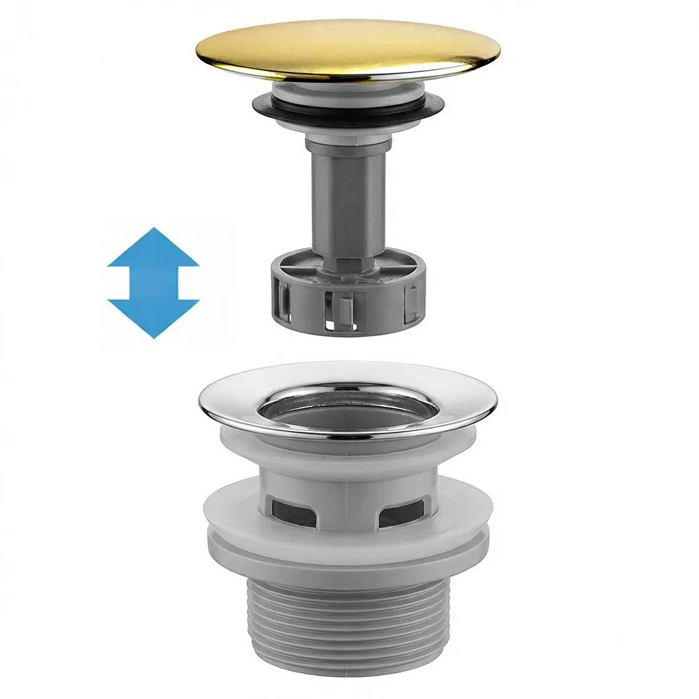 Waschbecken-Siphon Klik-Klak Universal REA Flow Gold  7
