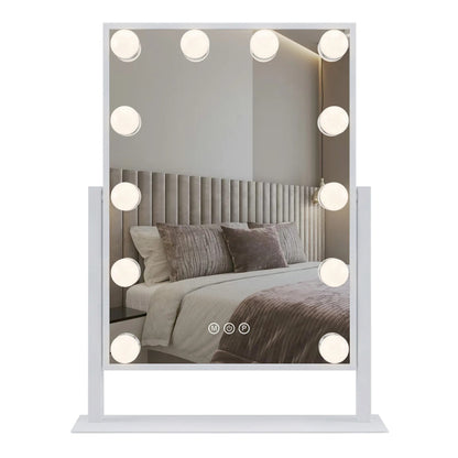 Spiegel LED HOLLYWOOD White 30x40  7