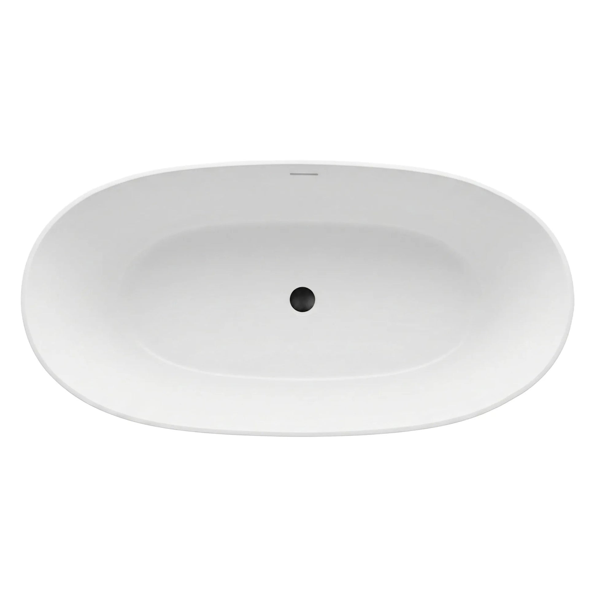 Freistehende Acrylbadewanne ROMA  170 Gebürstete Gold Stöpselabdeckung 7