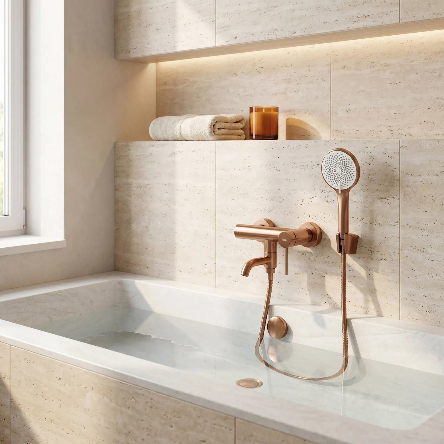 Wannenarmatur Rea Clif Brushed Copper  7