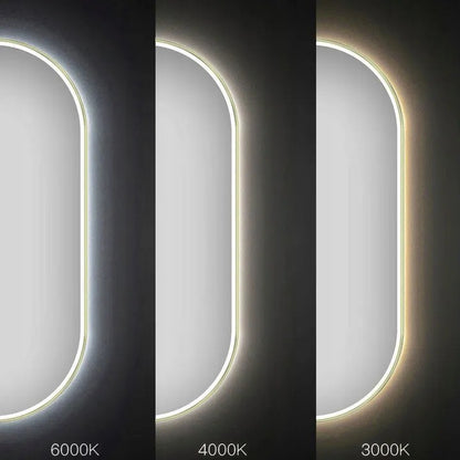 Spiegel LED OVL 50x100cm Gold  7