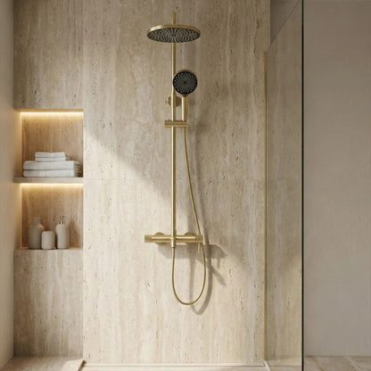 Duschgarnitur Rea Lungo Stripe Brush Gold  7