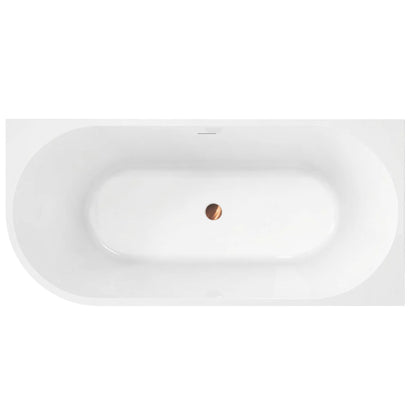 Acryl Eckbadewanne SYDNEY BELLANTO RIGHT 160cm Schwarze Stöpselabdeckung 7