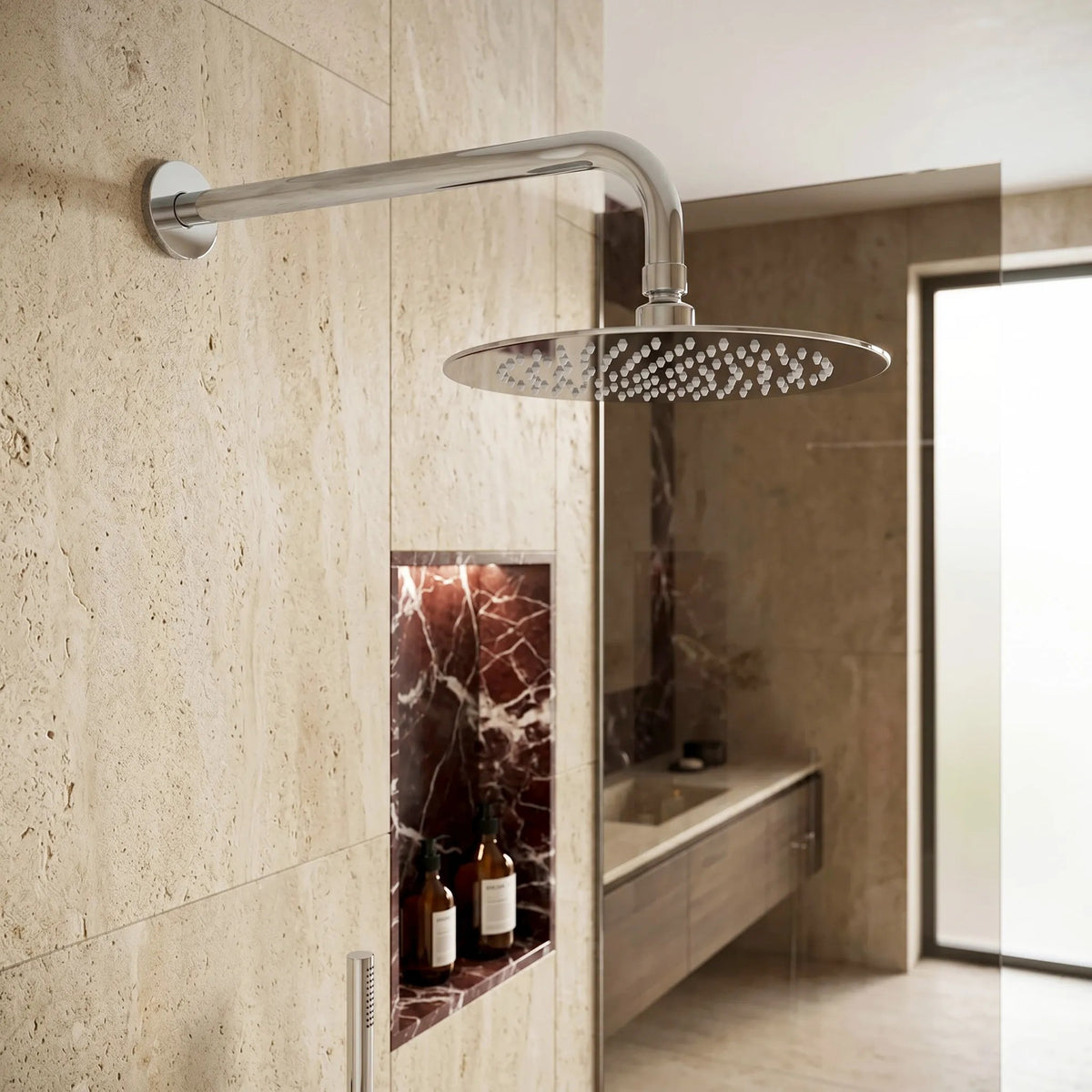 Runde Regendusche REA JS-P014 25cm Chrome 7