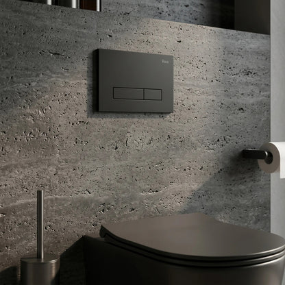 Unterputz-WC-Gestell Set Slim 024N Mit Black HD Drückerplatte 7
