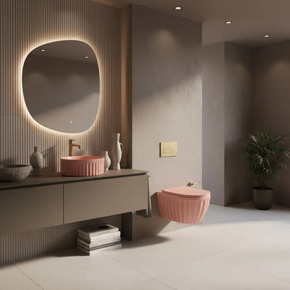 Aufsatzwaschbecken Rea DUO Sweet Pink Matt 7