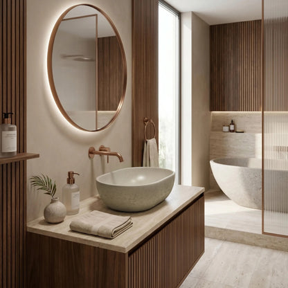 Aufsatzwaschbecken Rea Mira Greige 7