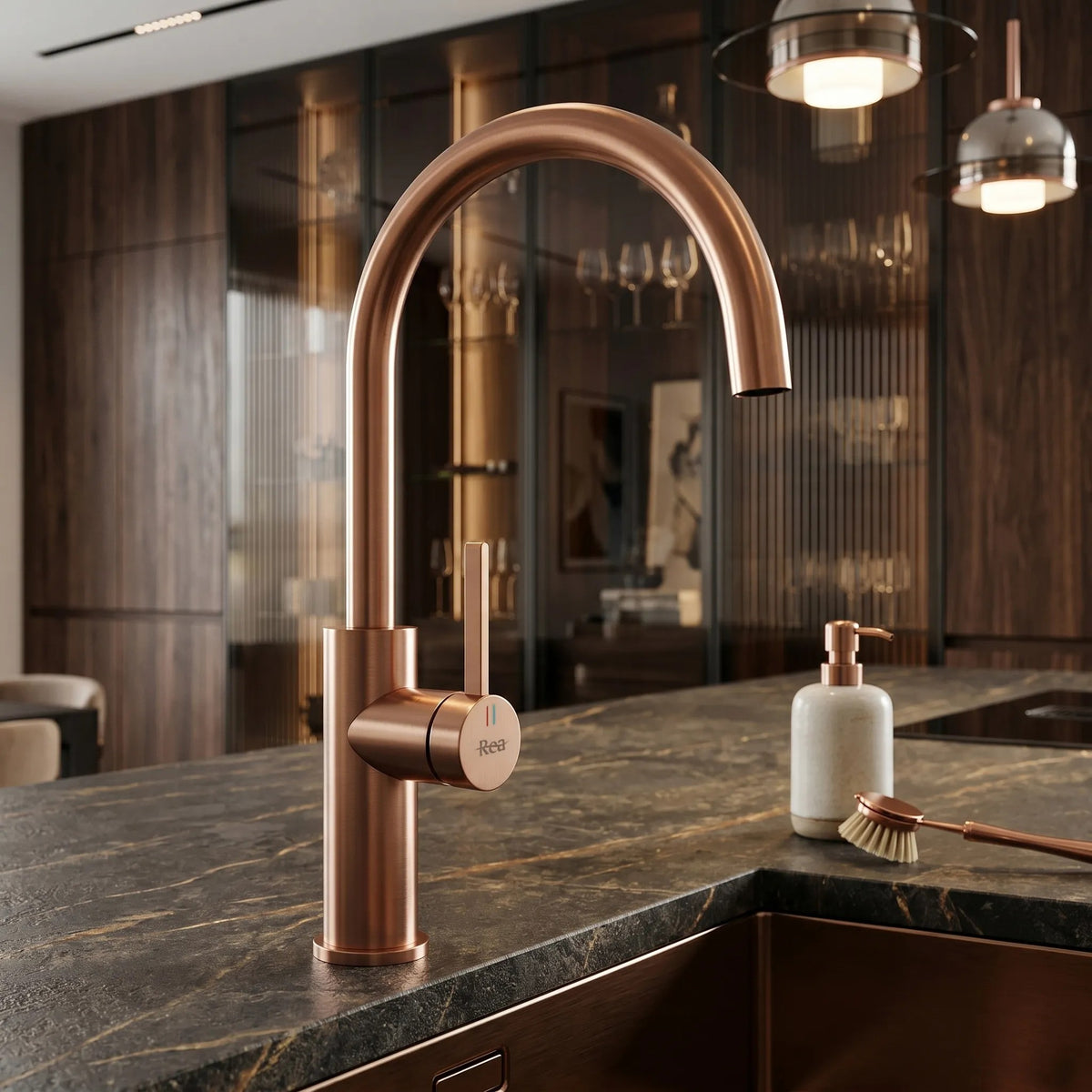 Küchearmatur REA Rivo Brush Copper 7