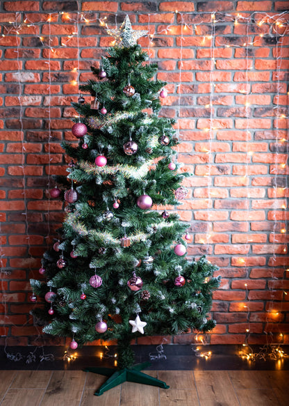 Christbaumkugeln Lilac/Rose 208 Stücke 7