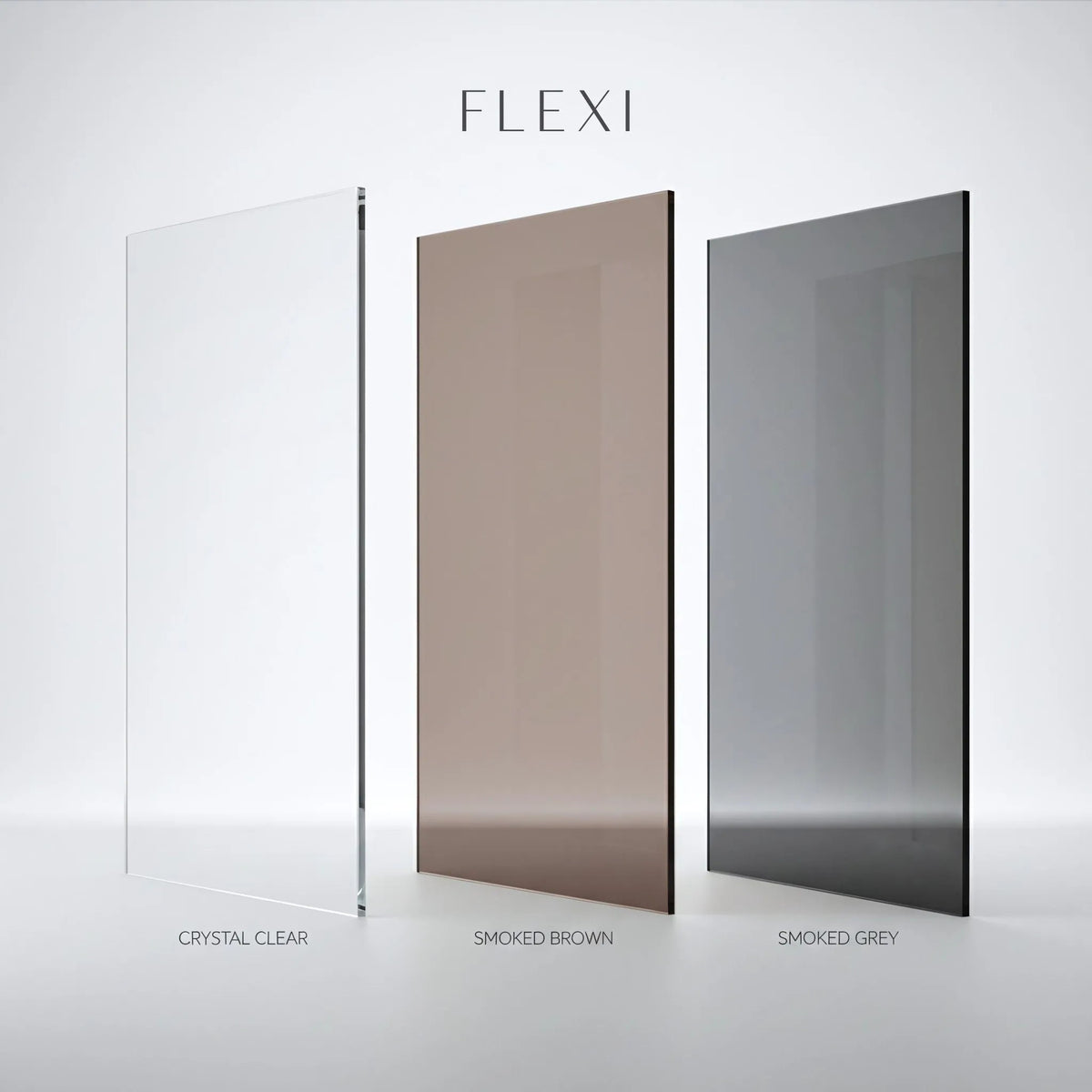 Duschwand Rea Flexi Grey / Black 100 7