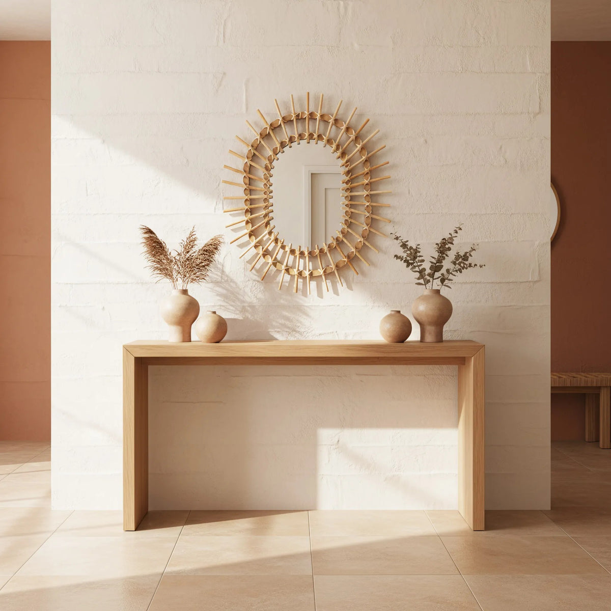 Boho-Wandspiegel 57CM QDJ5749 7