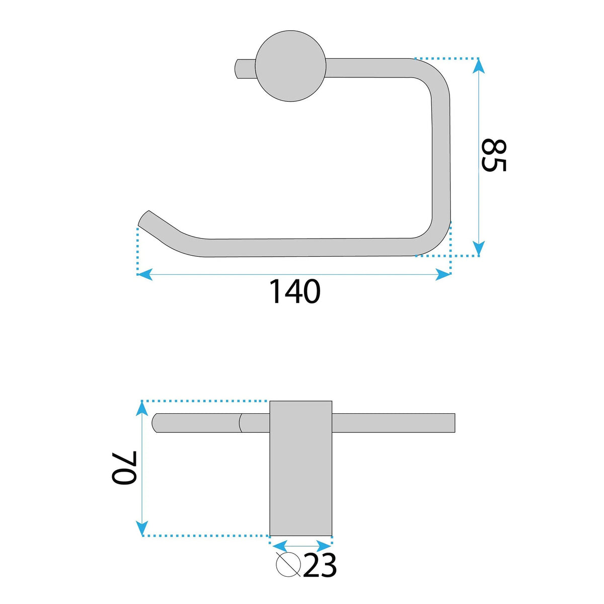 Halter Für Toilettenpapier A62309G OTTO Gold 7