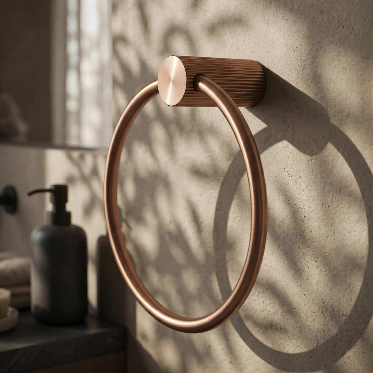 Badezimmerhaken Ring 64106 SOLO Brush Copper 7