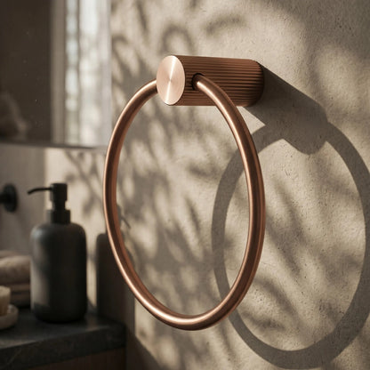 Badezimmerhaken Ring 64106 SOLO Brush Copper 7