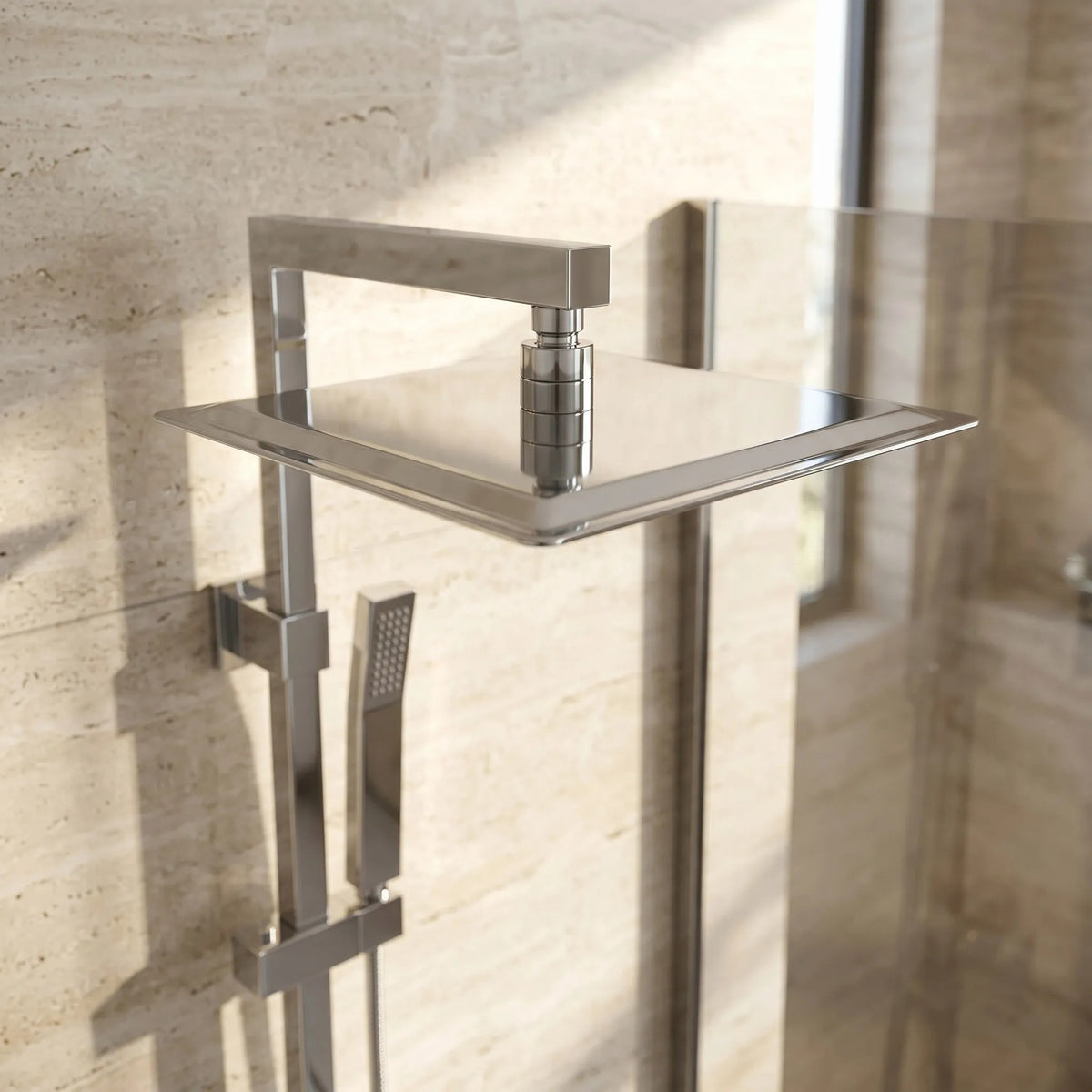 Quadratische Regendusche REA JS-P015 25cm Chrome 7