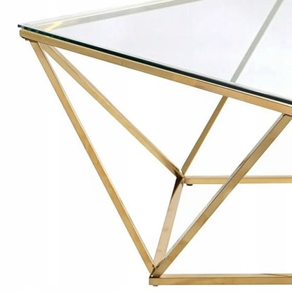 Glas Kaffeetisch Glamour Gold CS-14G 7