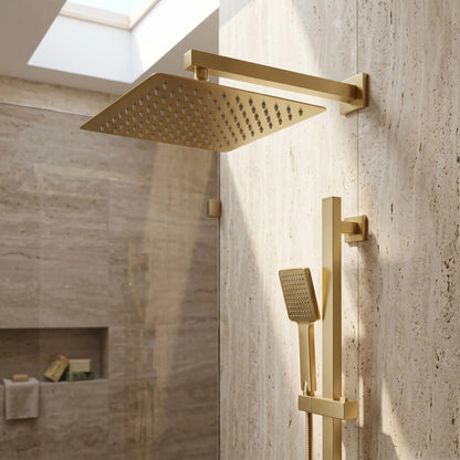 Quadratische Regendusche REA JS-P015BG 30cm Brush Gold 7