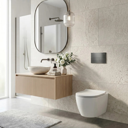 Unterputz-WC-Gestell Set Slim 024N Mit T Titan Drückerplatte 7