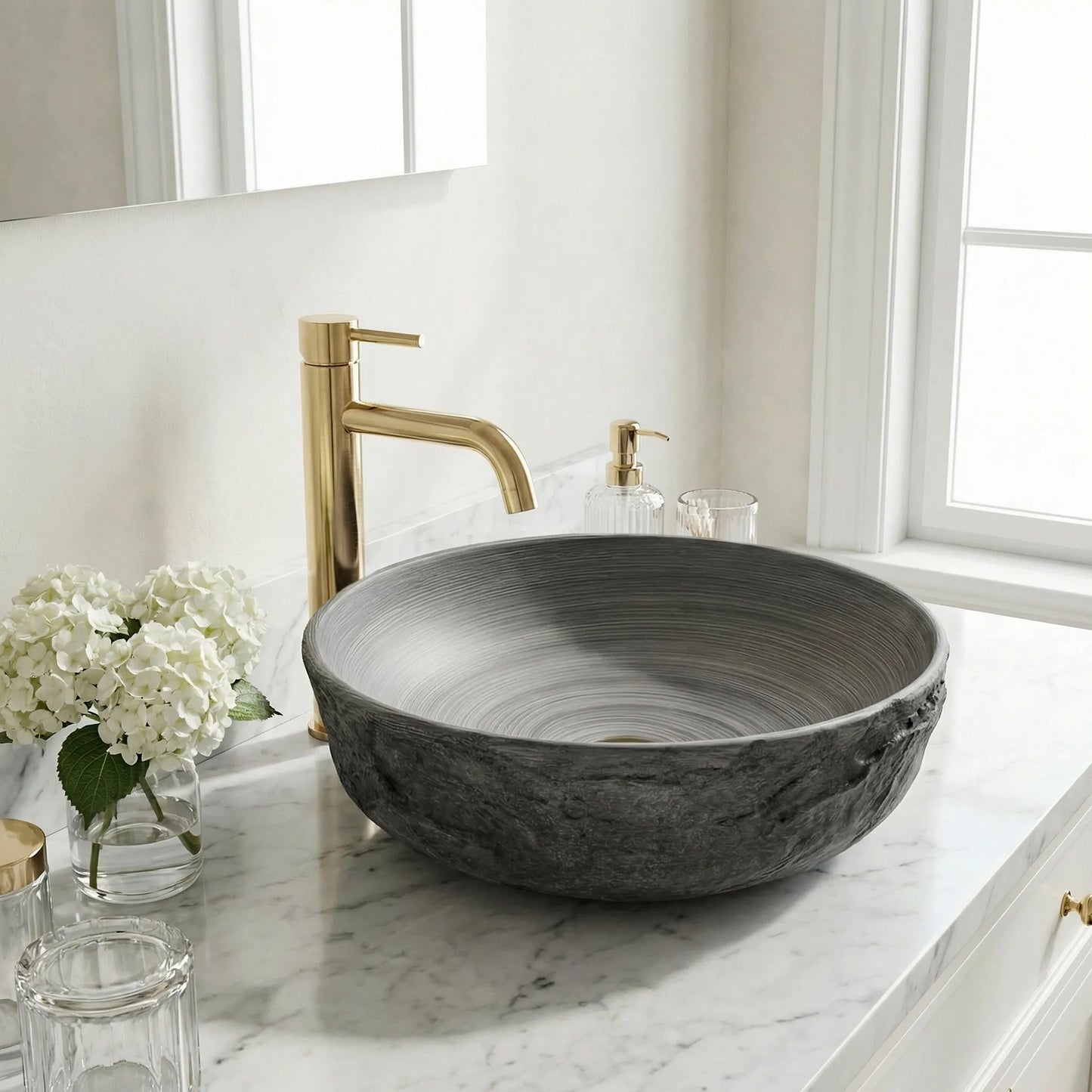 Aufsatzwaschbecken Rea Babilon Silver  7