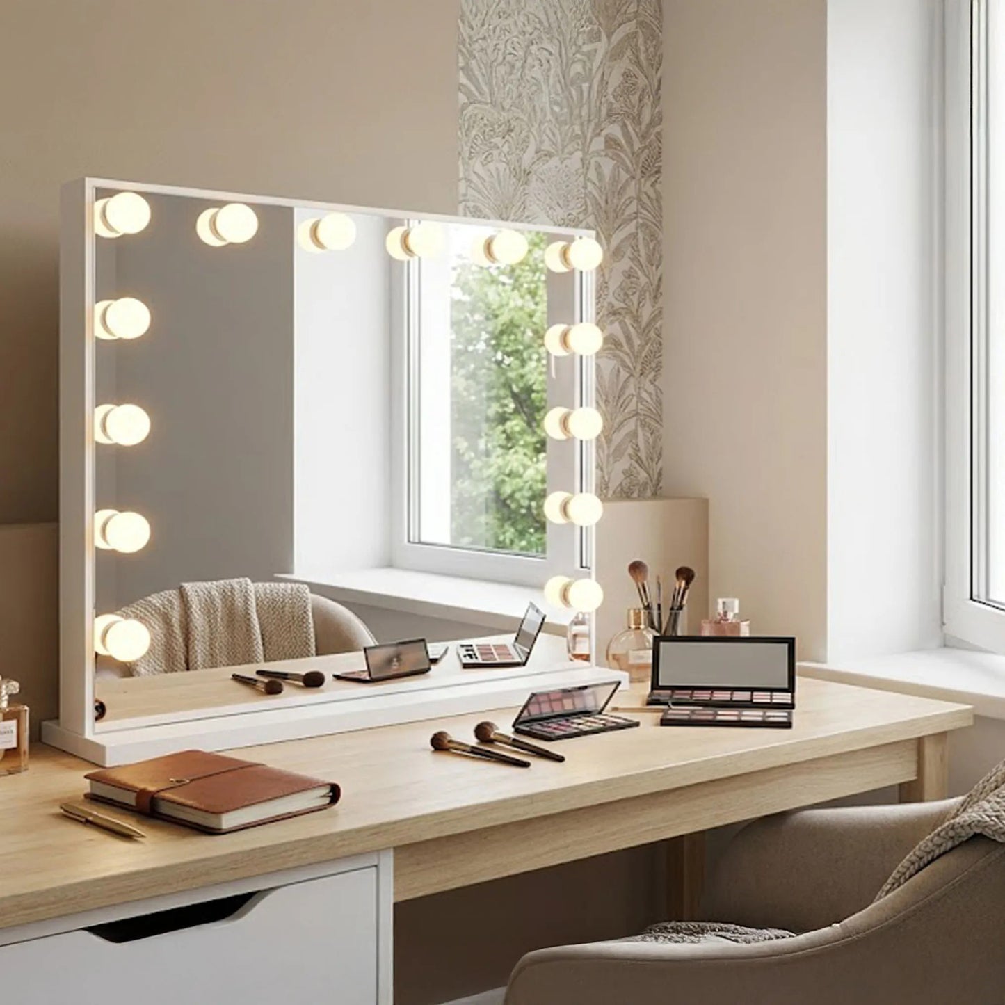 Spiegel LED HOLLYWOOD White 80x60  7