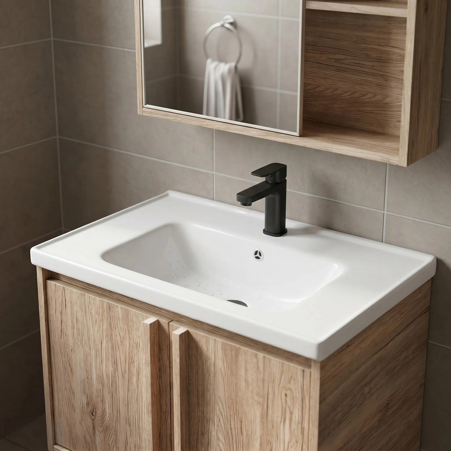 Badezimmermöbel-Set mit Waschbecken Gama T25023 QHM 60CM  7
